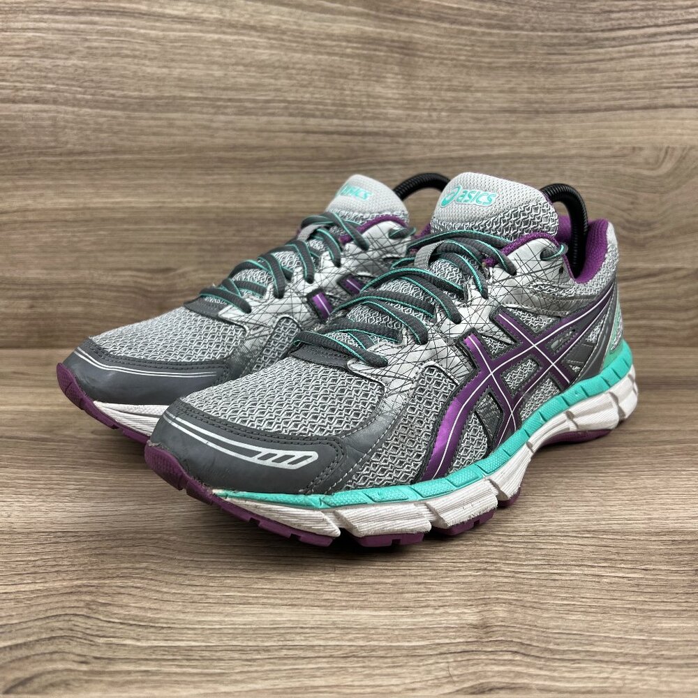 Asics Gel Excite Gray Purple Running Shoe